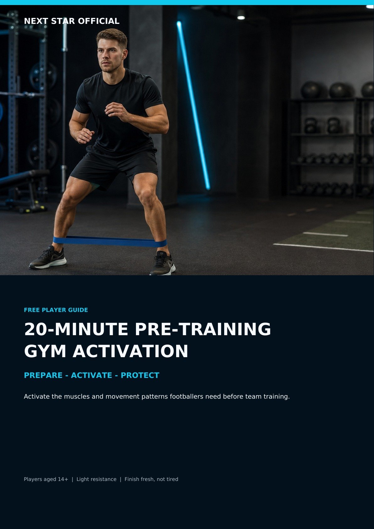 20 minute pre training activation cover